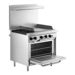 Cocina con Horno y Plancha de 2 Quemadores E36-G24-L de 36" - Image 3