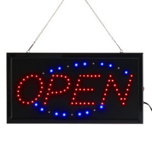 Letrero LED de Abierto