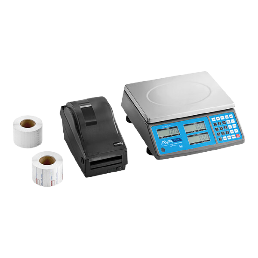 Balanza Digital Cáculo Precio AvaTek PCS40K con Impresora