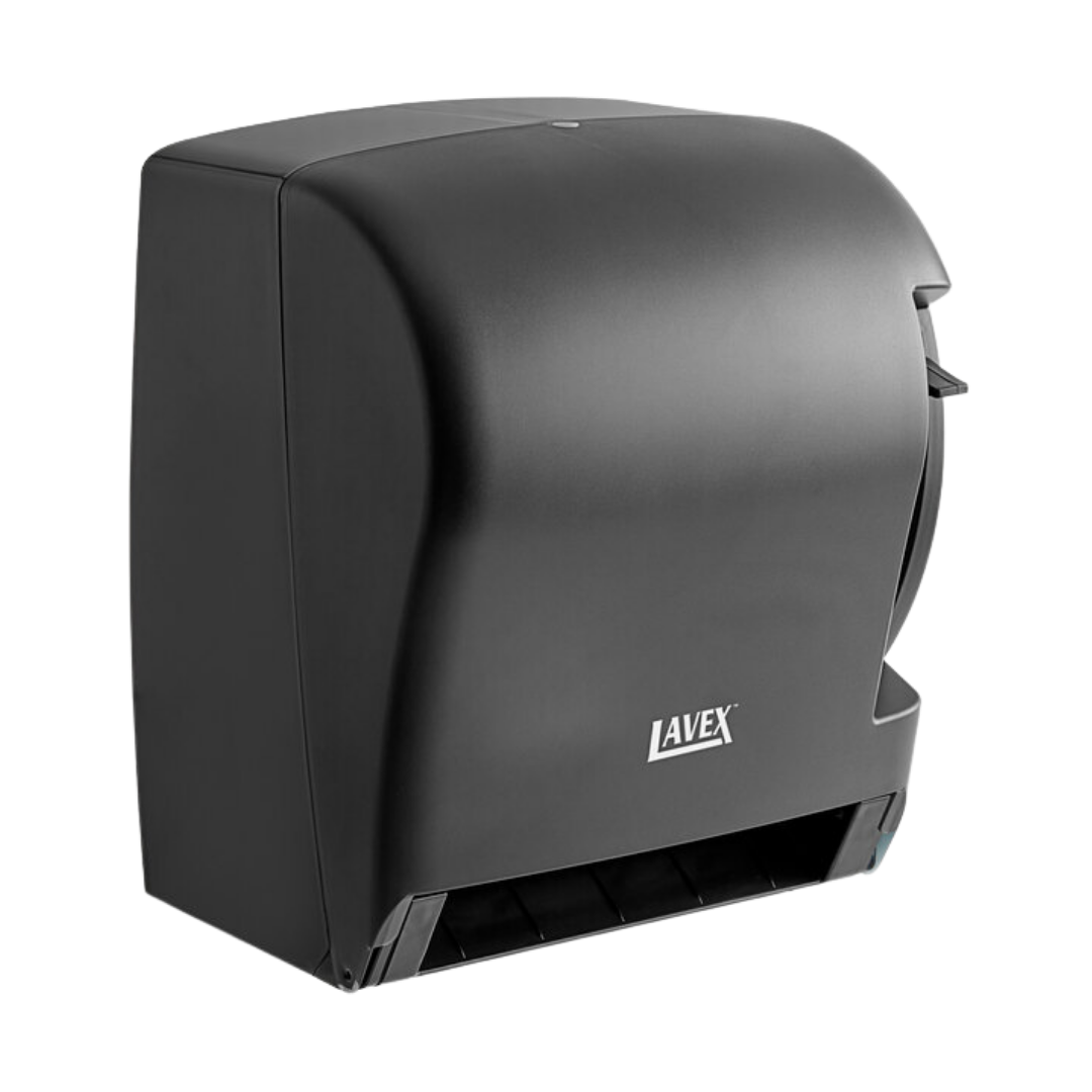 Dispensador de Toallas en Rollo Lavex con Palanca (Negro Translúcido)