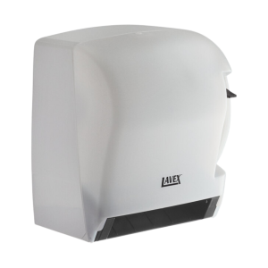 Dispensador de Toallas en Rollo Lavex con Palanca (Blanco Translúcido)