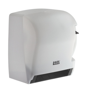 Dispensador de Toallas en Rollo Lavex con Palanca (Blanco Translúcido)
