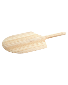 Choice 12" x 13 13/16" Wooden Tapered Pizza Peel with 8" Handle